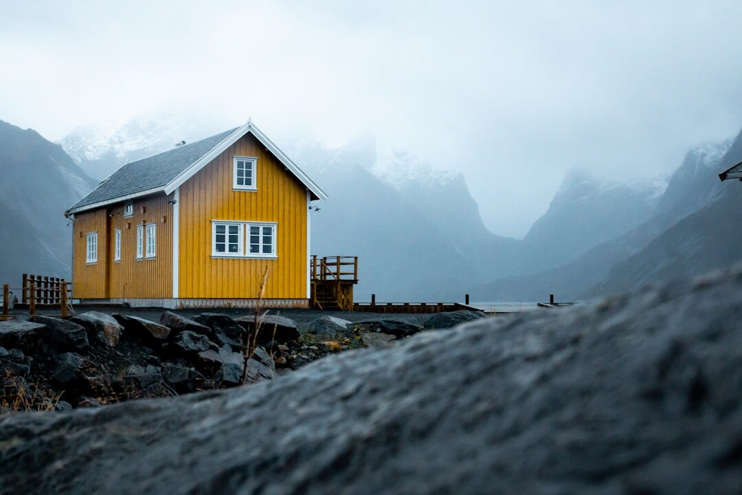 remote mountain cabin
